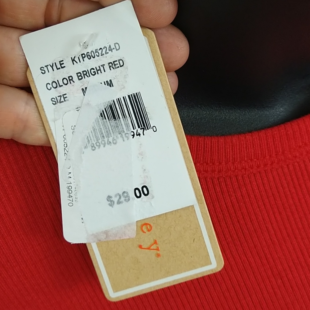 NWT Copper Key Soft Red Ribbed Tee-shirt - Picture 9 of 11
